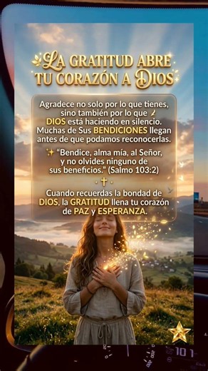 🌿 La Gratitud Puede Cambiar Tu Vida | Un Mensaje de Dios para Hoy