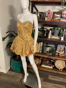 Vintage 60s 70s Gold Metallic Circus Showgirl Stage Performer Costume Bloomers Tulle Dance - Etsy