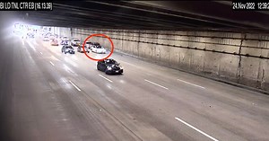 Footage of Tesla phantom braking causing 8-car crash pile-up emerges