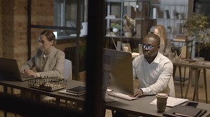 Employees Working On Computer In The Office | Free Stock Video Footage