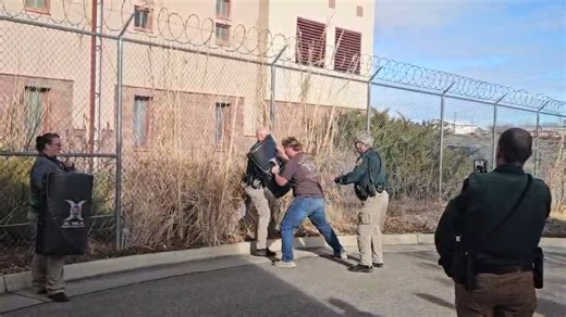 Yesterday was quite an adventure for our new recruits! Aside from the thrilling Taser training, they braved the fiery world of OC (Oleoresin Capsicum) Spray training—better known to most as pepper spray. Special thanks to our instructor, Detective Lieutenant Hargraves! During the session, each recruit was given the delightful option to experience the spray firsthand. They had to take the spray to one eye and then quickly move down the line to strike three targets while giving them verbal command
