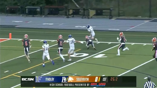 Shawn Hines II shows the speed and finds the end zone for Findlay! | BCSN Sports