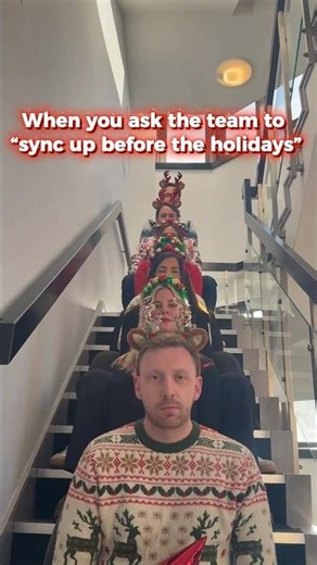 When ‘Let’s Sync Up Before the Holidays’ Gets Taken Literally 😂🎄#shorts
