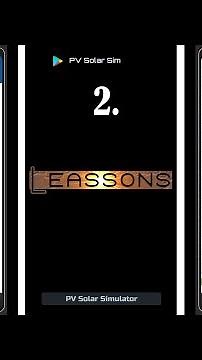 PV Solar Sim Simulate & Learn and Lessons