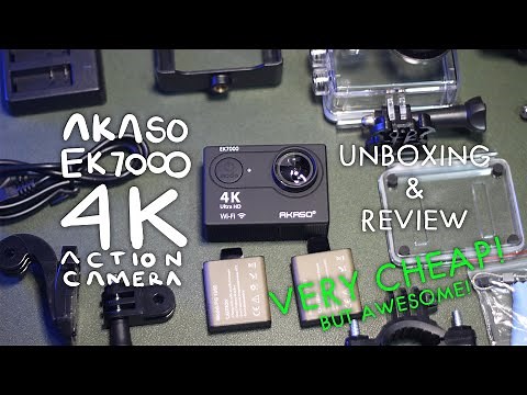 Akaso EK7000 4K Action Cam Unboxing and Review (No commentary only subtitle)