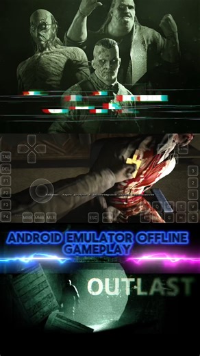 Outlast Android Emulator offline Gameplay Mobile Gamehub 5.1.0 #outlast #gamehub #winlator #shorts