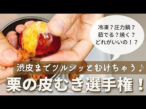 【徹底検証】栗の皮を簡単に剥く方法
