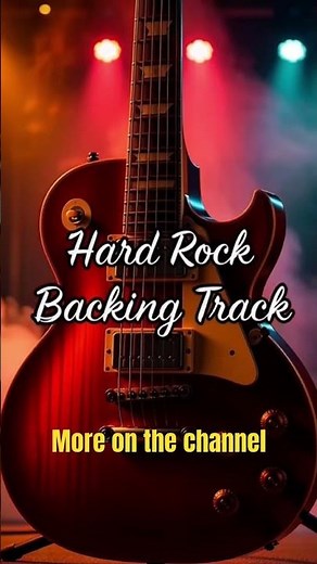 Hard rock guitar backing track #shorts
