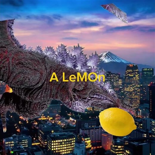 Shin Godzilla Eats a Lemon #shingodzilla #Lemon #funny