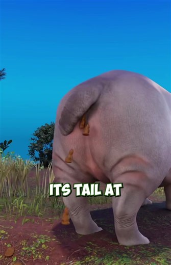 Hippo 🦛 Poop 💩 #crazyfacts #fact #react #? #mindblowingfacts