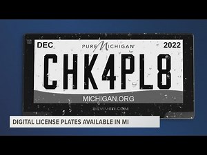 Digital license plates now available in Michigan