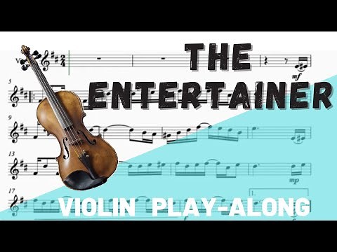 The Entertainer Violin Solo. Play-Along/Backing Track. Free Music!