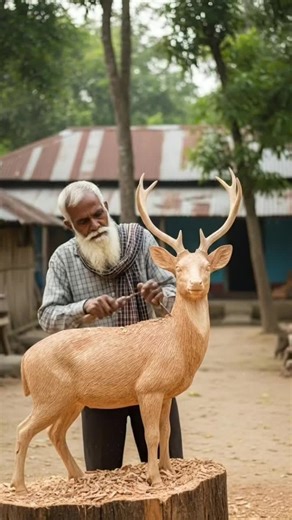 Creating Wooden Deer: Amazing Craftsmanship Art