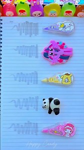 You may not know this, but there are different types of pencil erasers🥲 #happycandy