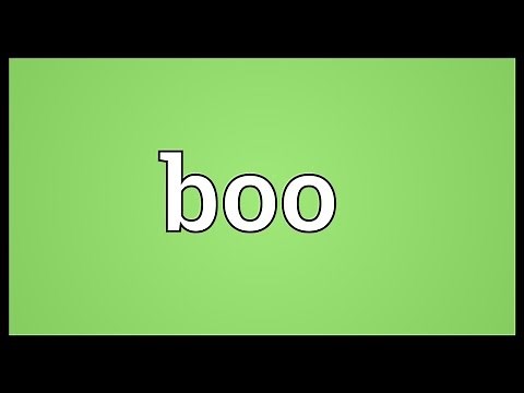 Boo Meaning