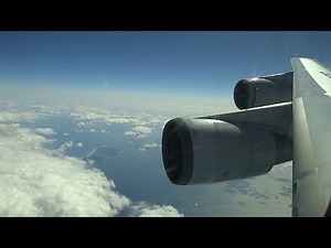 ANA124 JA8960 B747-400D 那覇発羽田行き 窓からの眺め 2014.03.07