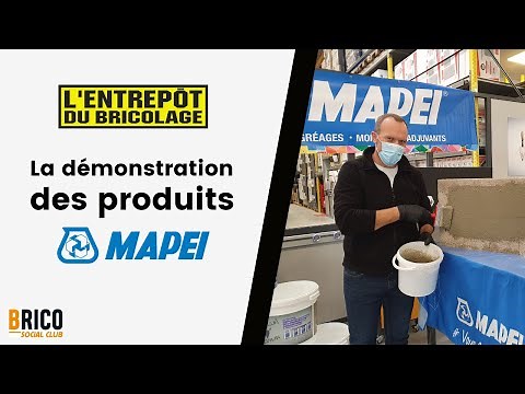 BRICODEMO La démonstration MAPEI : le mortier d’imperméabilisation.