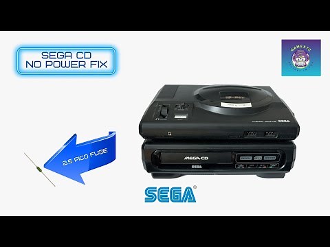 How to Fix Sega Mega CD model 1 - Mega CD No Power Fix PICO Fuse