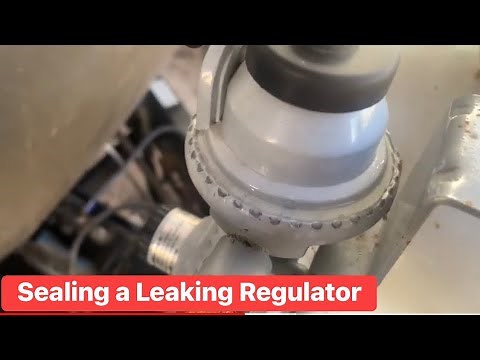 HOW TO QUICK FIX A LEAKING PROPANE REGULATOR ON MY CAMPER