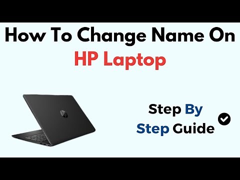 How To Change Name On HP Laptop Windows 11