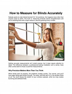 How to Measure for Blinds Accurately - SlideServe