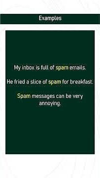 spam # Expand Your English Vocabulary