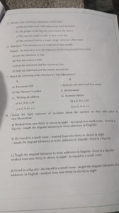 Questions on the story 'Oru Manushyan'Which of the following ... | Filo