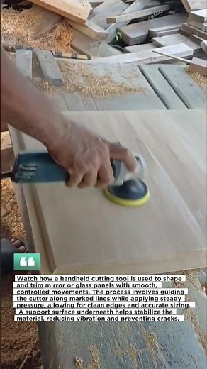 This Mirror Cutting Trick Is So Satisfying! Perfect Precision Finish