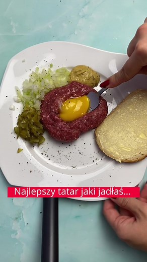 Tatar wołowy z musztardą - przepis krok po kroku