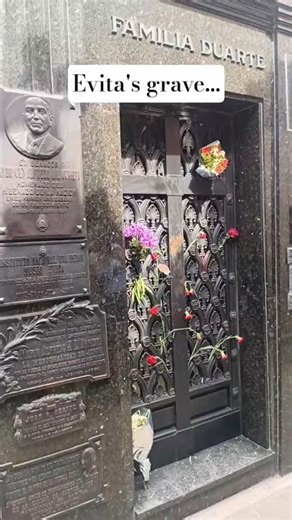 Paying my respects at Evita (Eva Peron)'s grave at Recoleta Cemetery, #BuenosAires, #Argentina