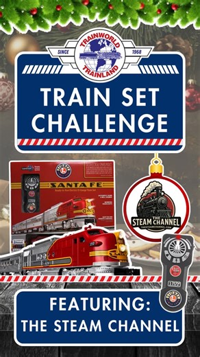 TrainWorld.com 🚂 TrainLand on Instagram: "Starter Train Set Challenge: Lionel 2323110 Santa Fe Super Chief Set - Featuring: The Steam Channel We have "The Steam Channel" as they showcase the Lionel 2323110 Santa Fe Super Chief Set! 🚂 Shop Online: TrainWorld.com or click the link in the bio! The Steam Channel: https://f.mtr.cool/eiqtjsixps What's your favorite starter train set? Share your videos with us 📽️ and we will re-share it to our page for all to see! 🚨 #trains #train #modeltrain #mode