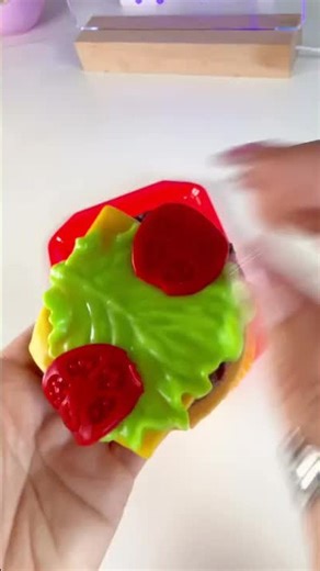 Ooey Gooey Gooey Grill Smooosh Burger #asmr #squishy #gifted