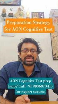 Preparation Strategy for AON Cognitive Test #AONTest #JobPrep #Placement #Aptitude #Career