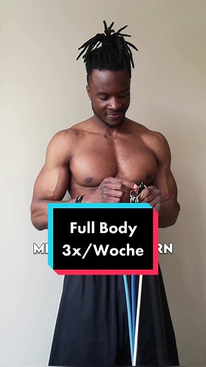 Full Body Training 3 mal pro Woche mit Widerstandsbändern