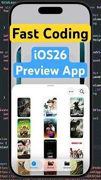 SwiftUI iOS26 Preview App (Speed Coding 500%) #swiftui #ios26 #xcode26