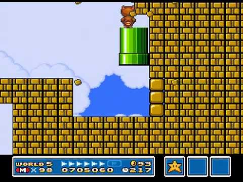 Super Mario Bros. 3 SNES: World 5-Spiral Tower