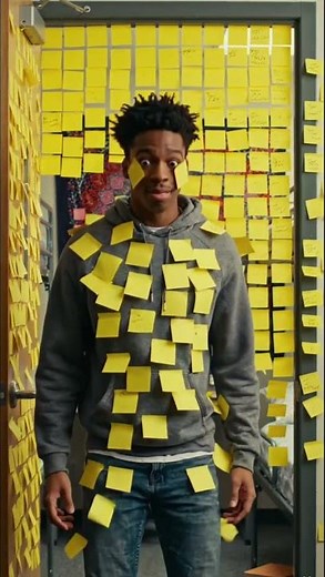 Sticky Note Wall Prank! 😲