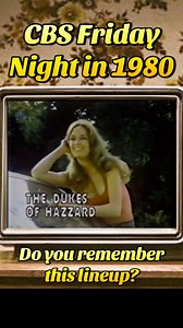 CBS Friday night in 1980 featuring The Incredible Hulk, The Dukes of Hazzard and Dallas. Was this a great lineup? #tv #nostalgia #retro #1980s #80stv #80stvshows | Retroblastfromthepast