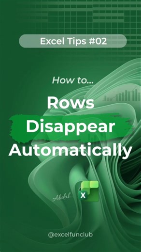 Hide Rows Based on Cell Value in Excel Automatically — No VBA Needed! #Shorts #ExcelTips
