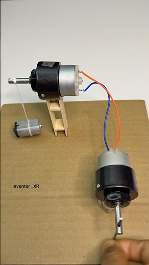 DIY science project for class 9th students #project #diy #motor #youtubeshorts #experiment #dcmotor
