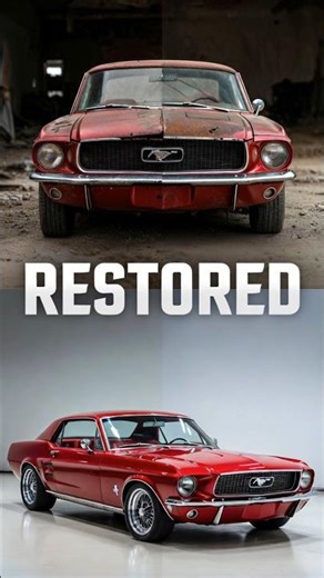 🔥 1967 Ford Mustang RESTORED in 8 Seconds | From Rust to Legend