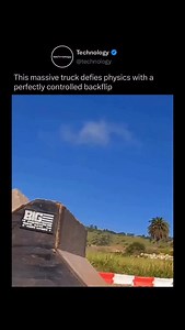 How many flips did you count? 😮 Watching a 12,000 pound monster truck execute a flawless backflip feels unreal, but what looks like chaos is actually precise engineering and calculated physics. Drivers control the truck mid-air using angular momentum. By accelerating the giant tires, they can rotate the truck backward, and by hitting the brakes, they shift weight forward to adjust the landing. The launch comes from nitrogen-charged suspension systems designed to explode off ramps with brutal fo