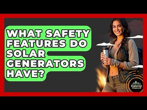 What Safety Features Do Solar Generators Have? - Exploring Campgrounds