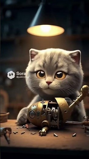 私のペットは何でも治してくれます𓃠#猫 #ai動画 #sora2 #非日常 #修理