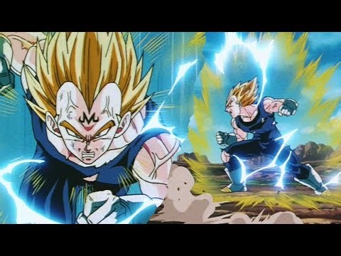 Majin Vegeta's SSJ2 Power Up Against Fat Boo (Japanese)