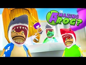 FLUSHING SHARK FROGS DOWN THE MAGIC TOILET - Amazing Frog Gameplay (New Amazing Frog Update)