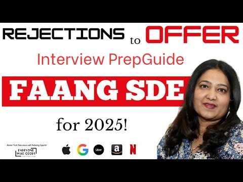 Let's crack SDE tech interviews at FAANG and top tech companies!