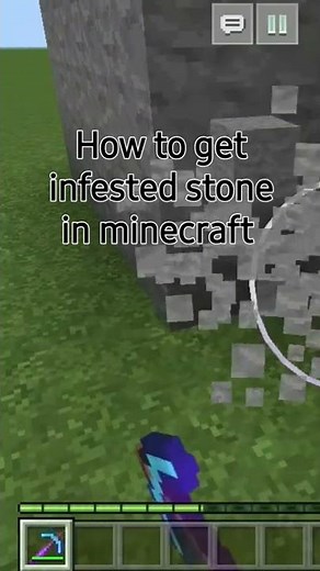 HOW TO GET INFESTED STONE IN MINECRAFT , #MINECRAFT