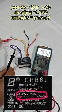 How to Test Ceiling fan Capacitor 5 Wires. #diyprojects