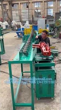 Continuous Auger Flight Cold Rolling Mill Machine with Inner Diameter 42mm and Pitch 180mm